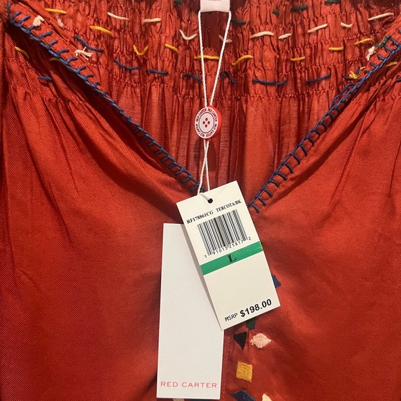 Red Carter Women's Red Boho Top - Picture 6 of 6